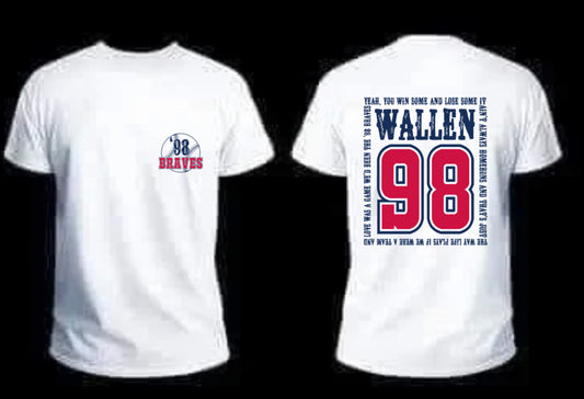 Wallen 98 Braves graphic tee