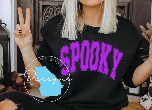 Spooky (purple) graphic tee