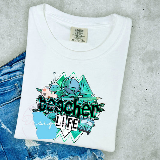 Teacher life graphic tee