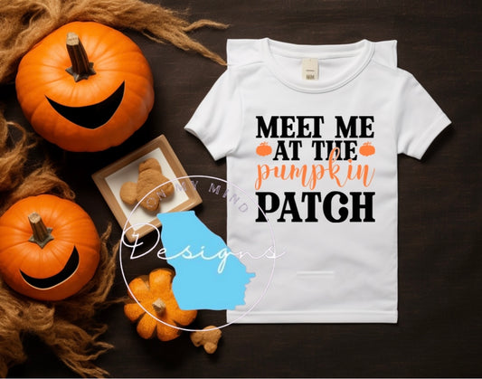 Meet me at the pumpkin patch kid’s tee