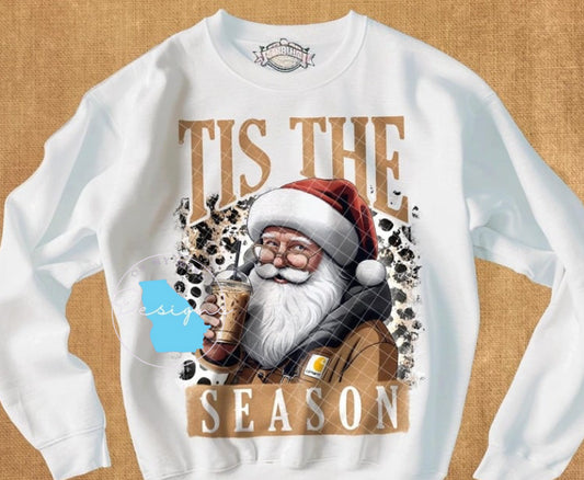 Tis the season Santa graphic tee