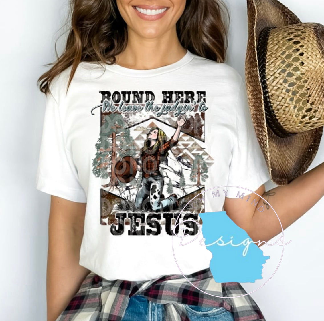 Leave the judgin to Jesus graphic t-shirt