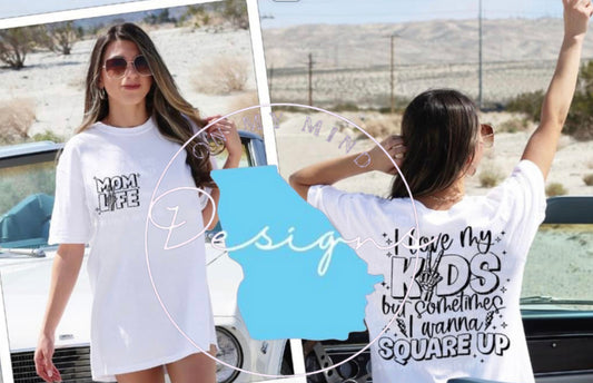 Sometimes i wanna square up graphic tee