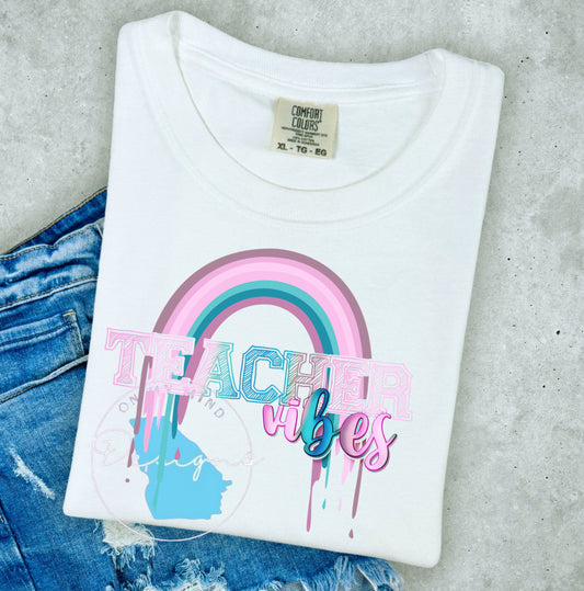 Teacher vibes graphic tee
