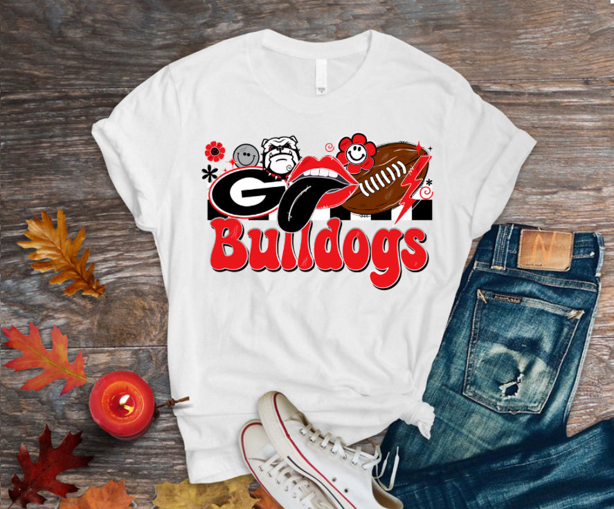 Retro Bulldog graphic tee