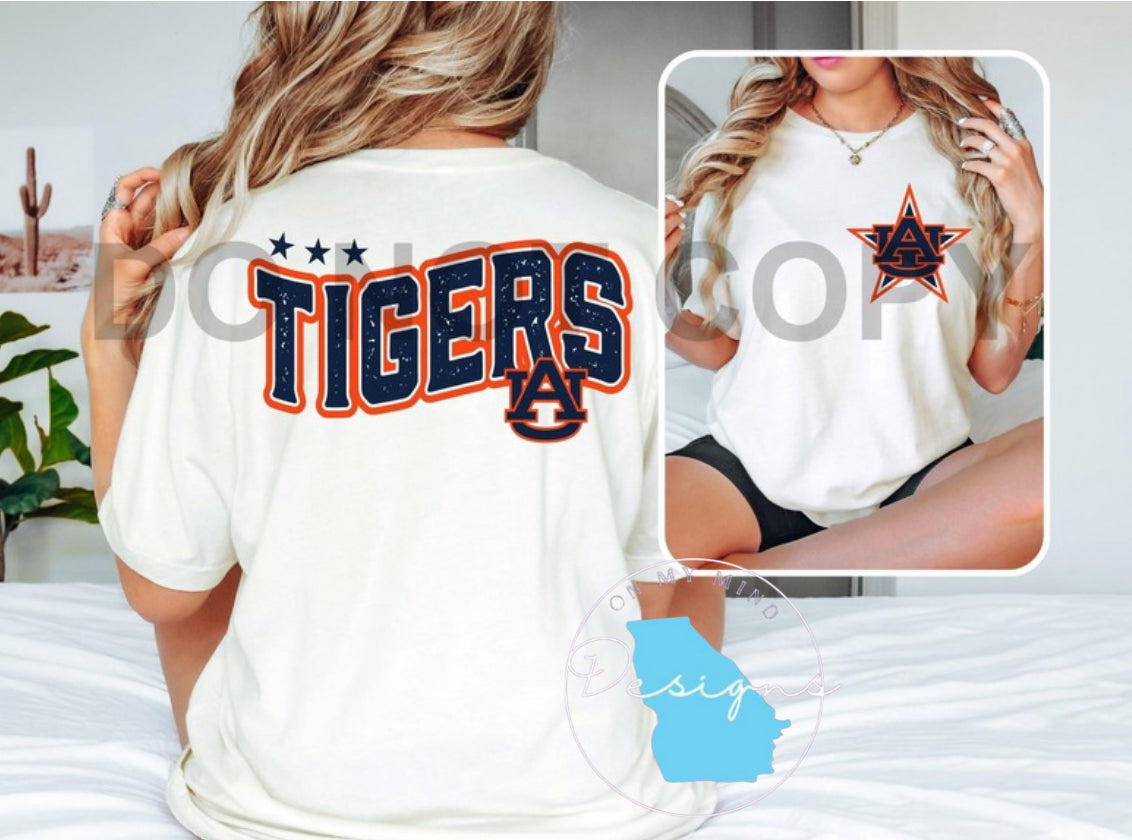 Auburn Tigers Star graphic tee