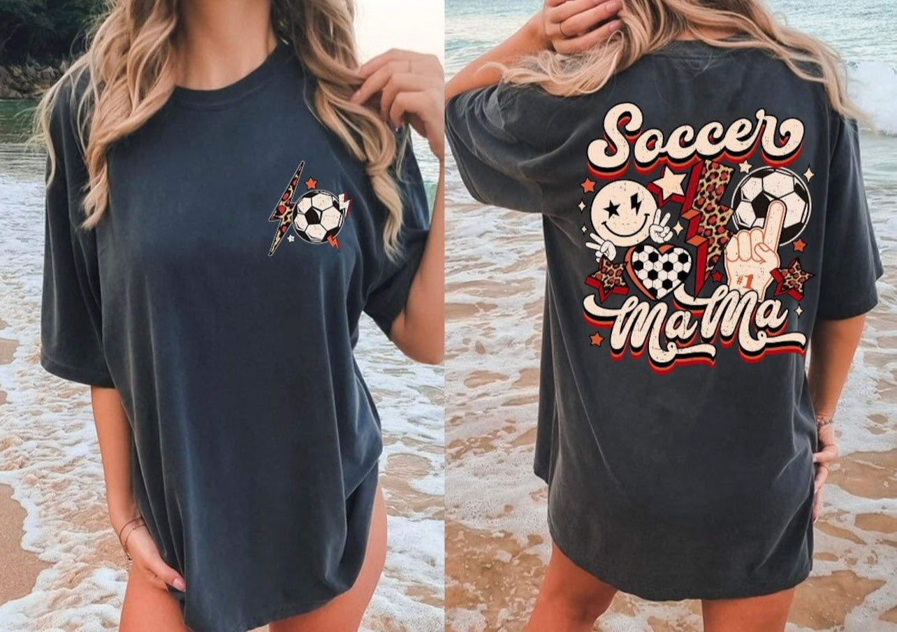 Soccer mama retro graphic tee