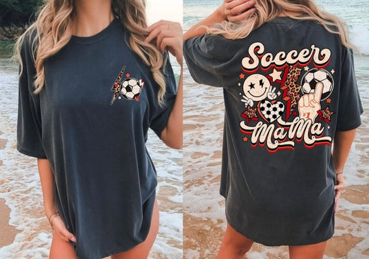 (Copy) Soccer mama retro graphic tee