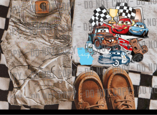 Red race Car youth graphic t -shirt