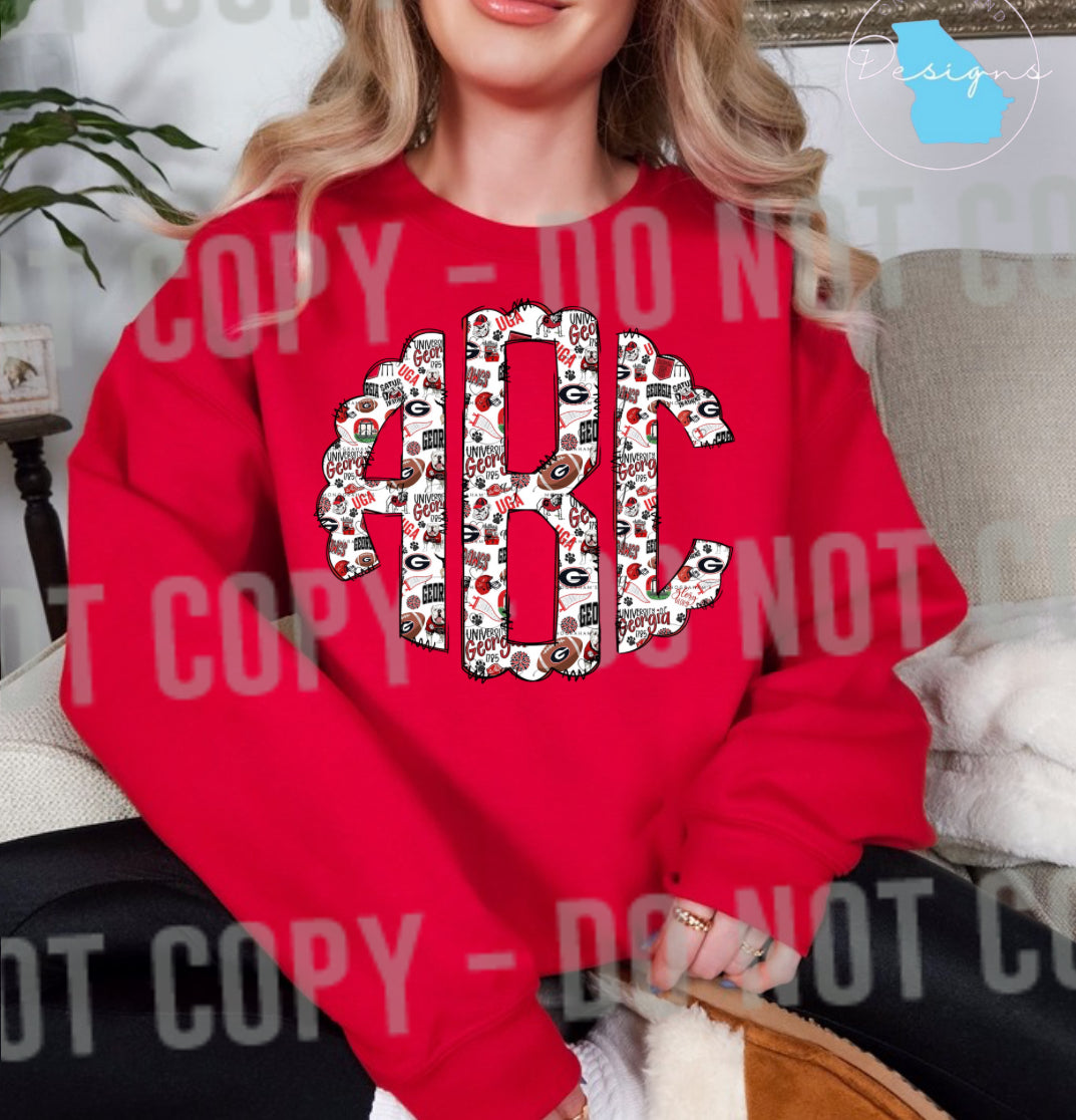 Georgia Monogram graphic tee