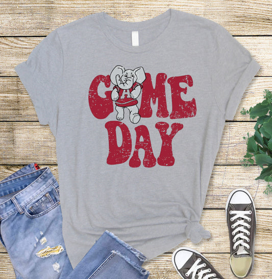 Retro Alabama game day tee.