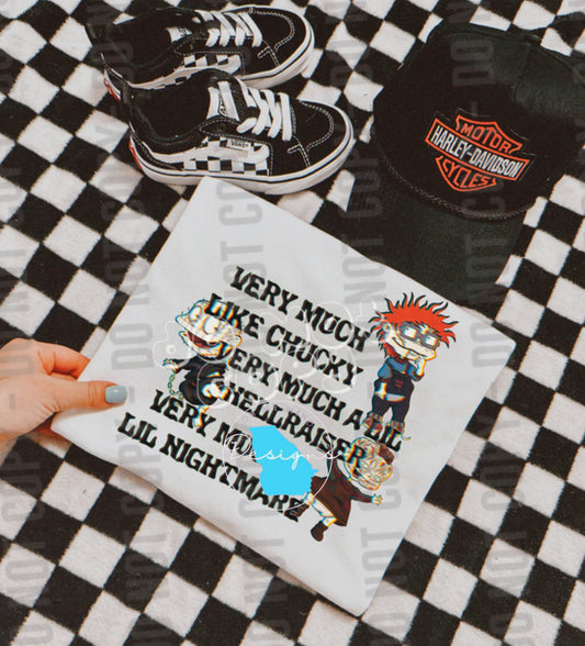 Very much like chucky graphic tee