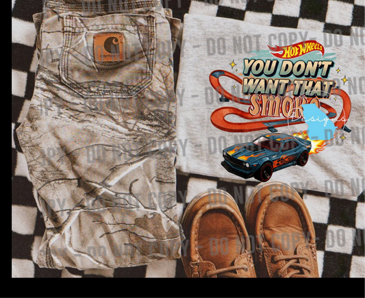 You dont want that smoke kids graphic t-shirt