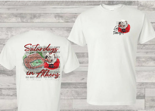 Saturdays Go Dawgs graphic tee