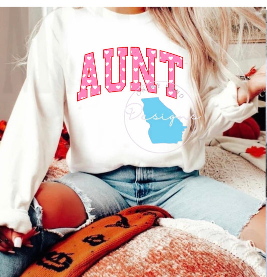 Pink Aunt Crewneck