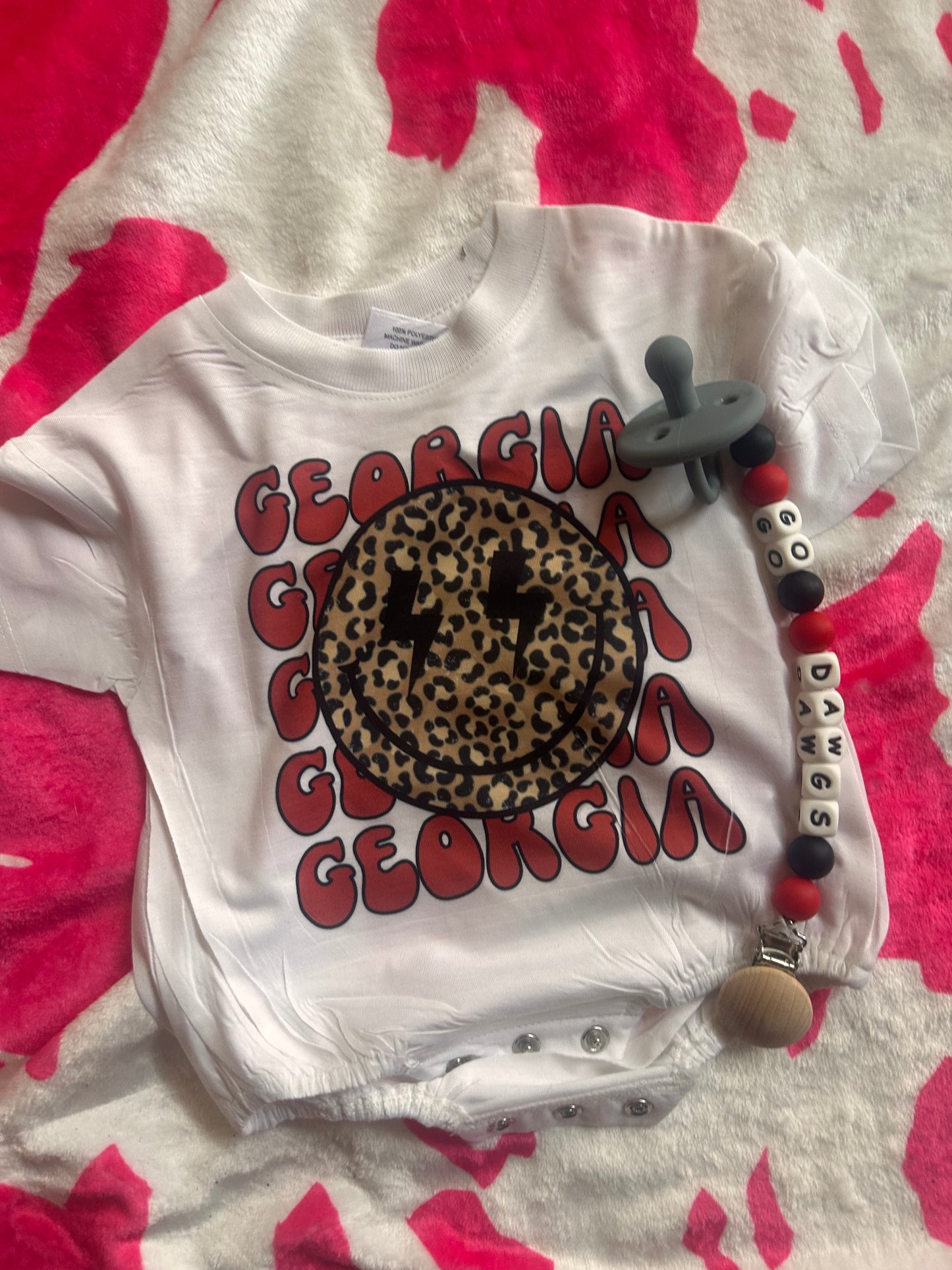 Georgia baby romper outfit