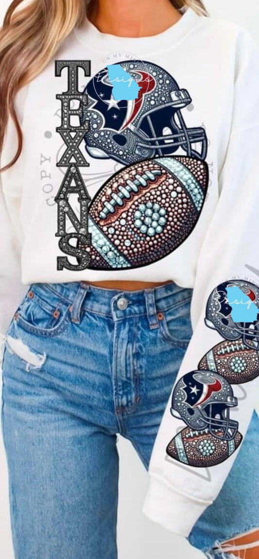 Texans football graphic tee