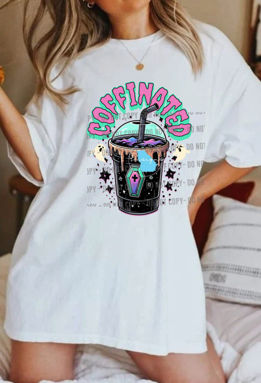 Coffinated ghoul graphic tee