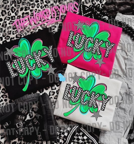 Lucky graphic t-shirt