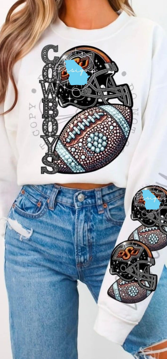 OSU Cowboys football graphic tee