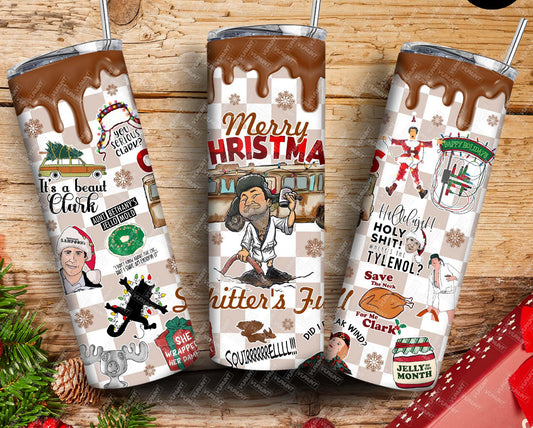 Funny Clark Family christmas tumbler