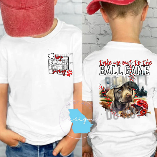 Take me out to the ball game  kids  t-shirt