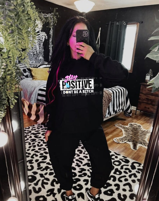Stay positive graphic tee