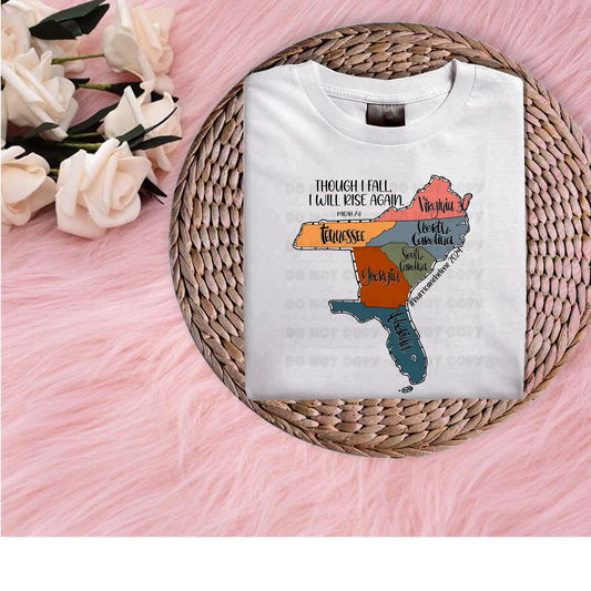 We will rise again hurricane 2024 graphic tee