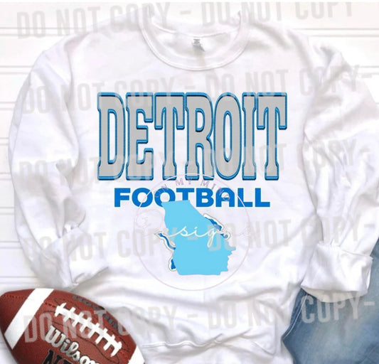 Detroit Football graphic tee