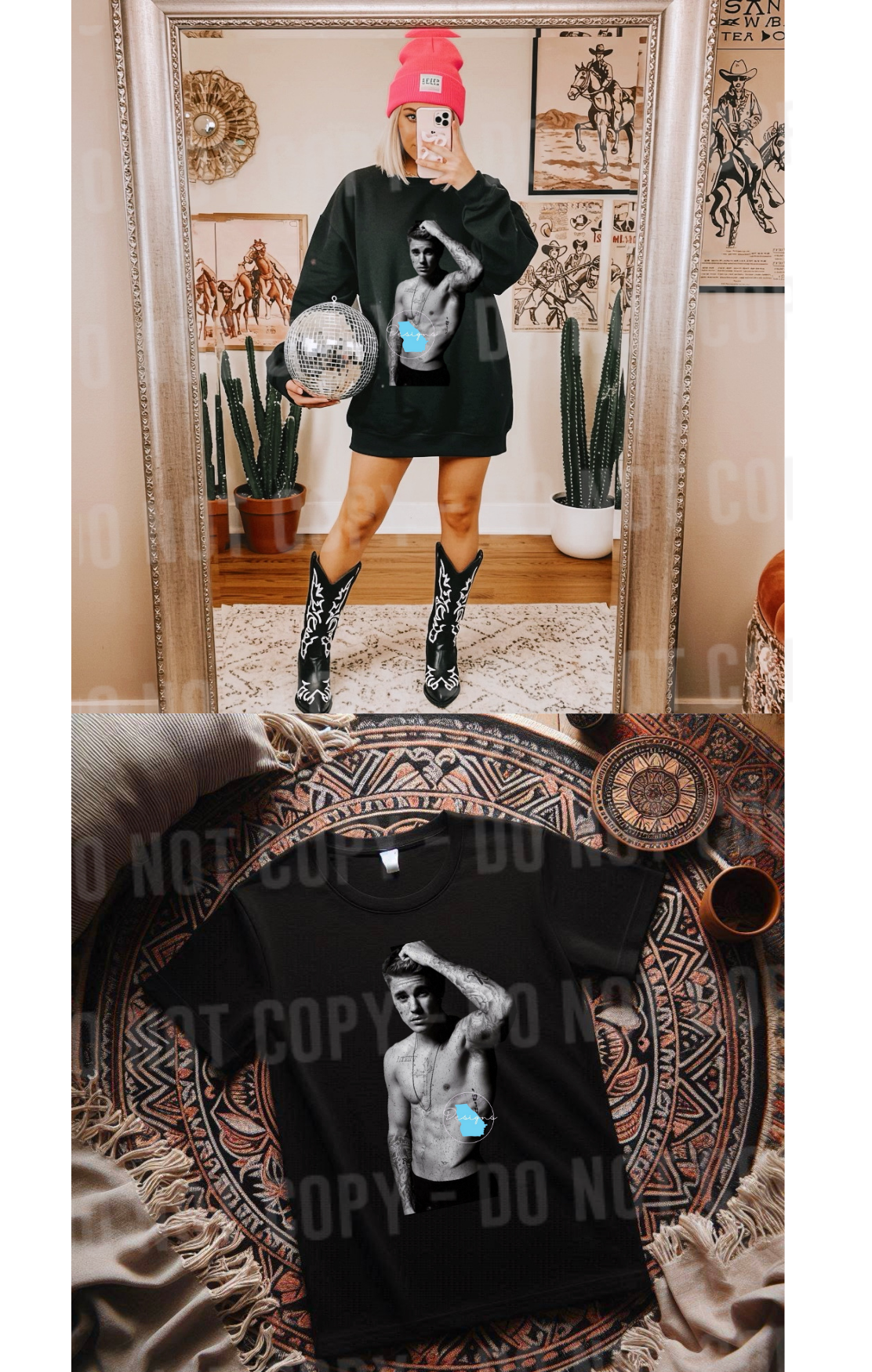 Justin B graphic t-shirt hoodie shirt