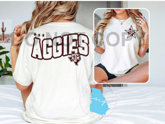 Aggies Star graphic tee