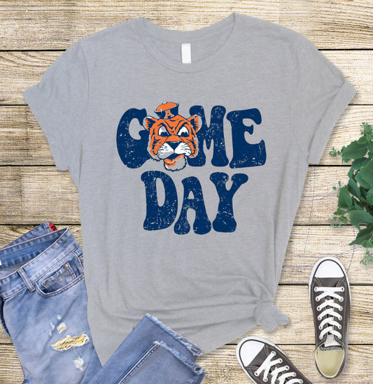 Retro Auburn Game Day tee