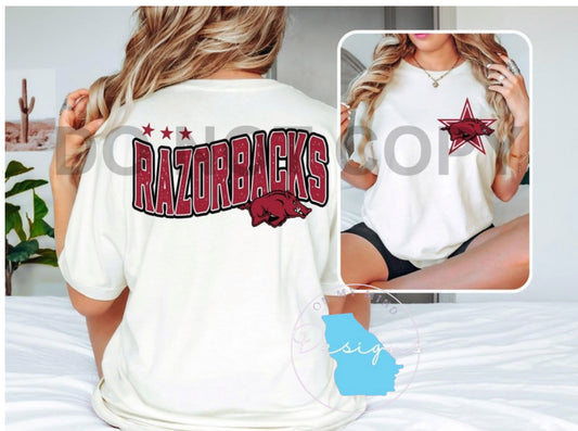Razorbacks Star graphic tee