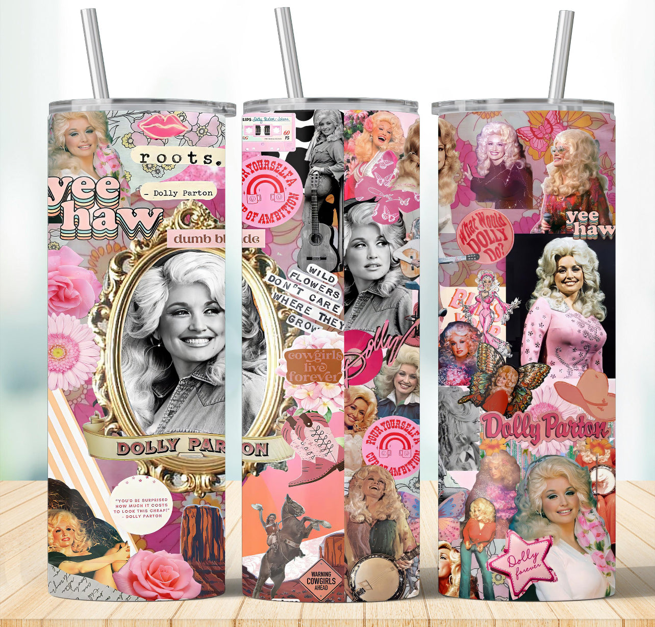 Dolly tumbler 2.0 music inspired tumbler