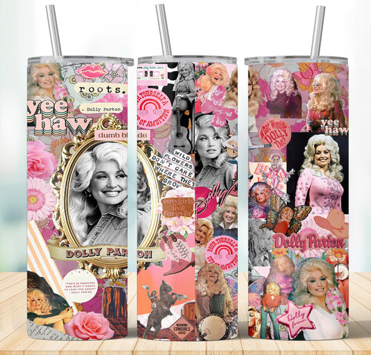 Dolly tumbler 2.0 music inspired tumbler
