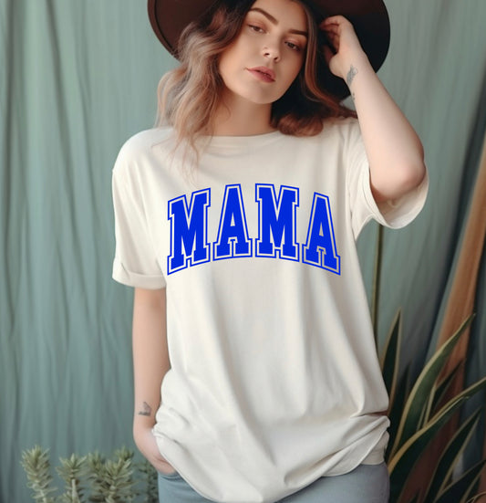 Navy blue Mama graphic t-shirt