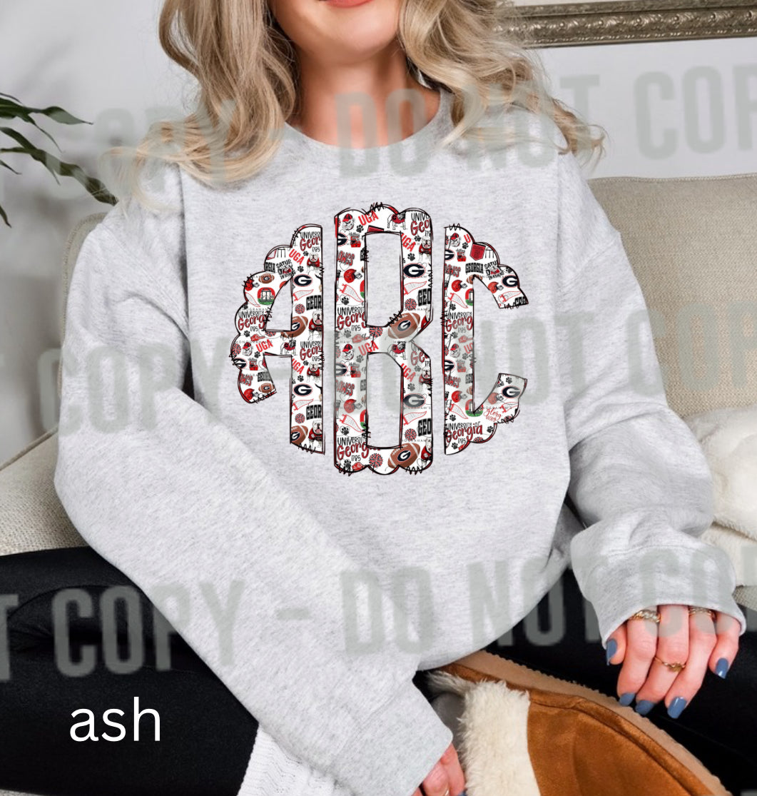 Georgia Monogram graphic tee