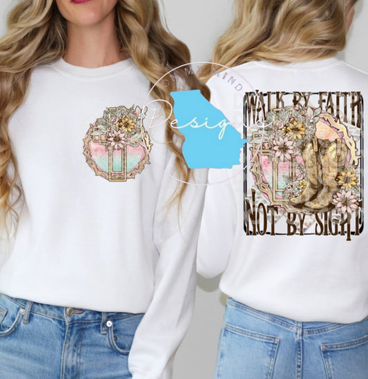 Walk by faith graphic tee