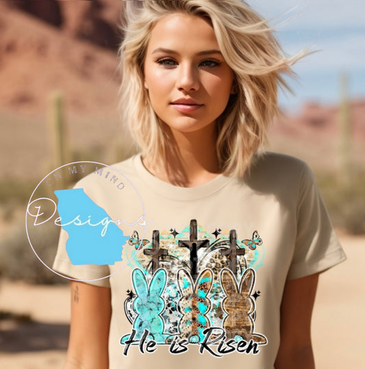 He is risen graphic tee