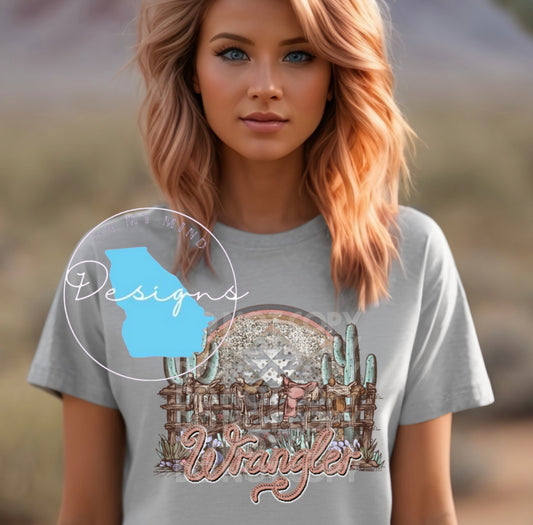Wrangler inspired graphic tee