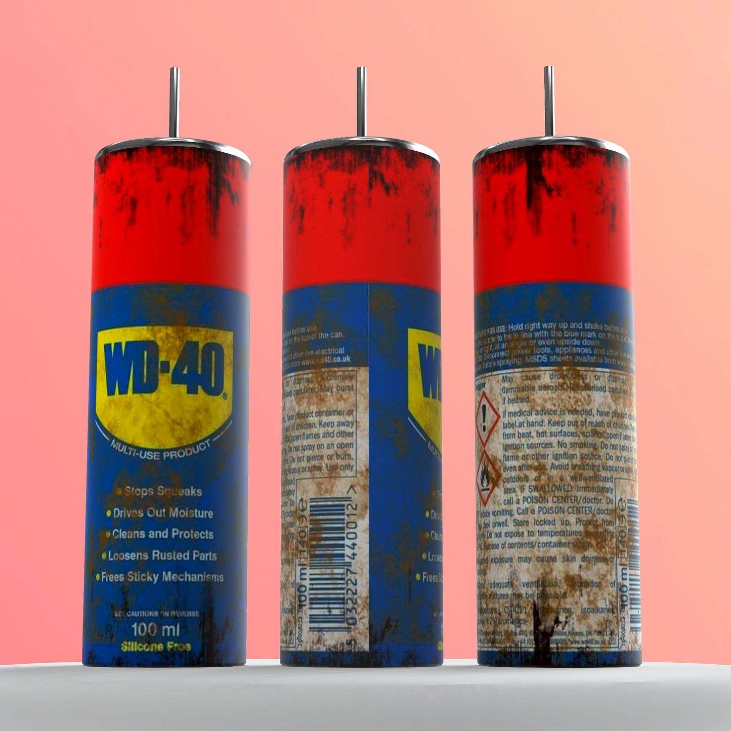Funny inspired WD 40 20oz tumbler cup (not actual wd-40)