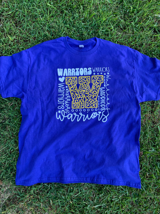 Warriors team graphic tee