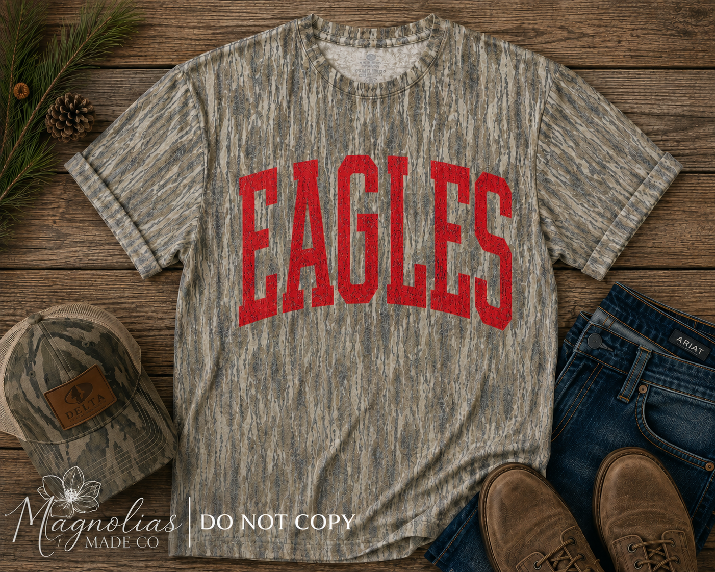 Eagles Camo Spirit wear t-shirt