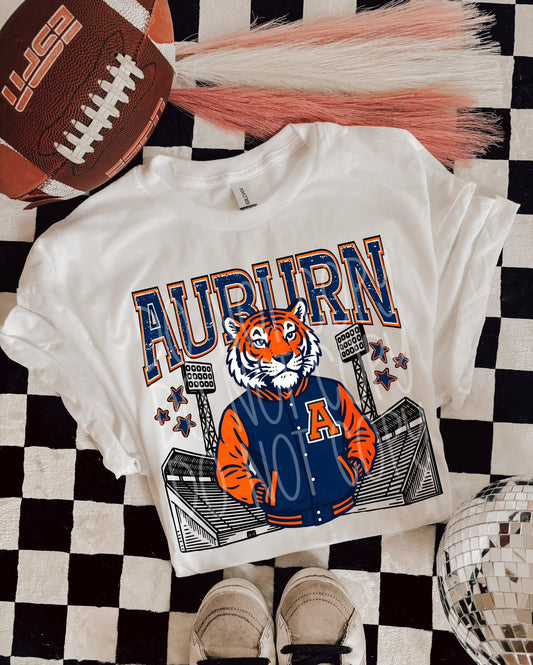 Auburn retro Varsity Graphic tee