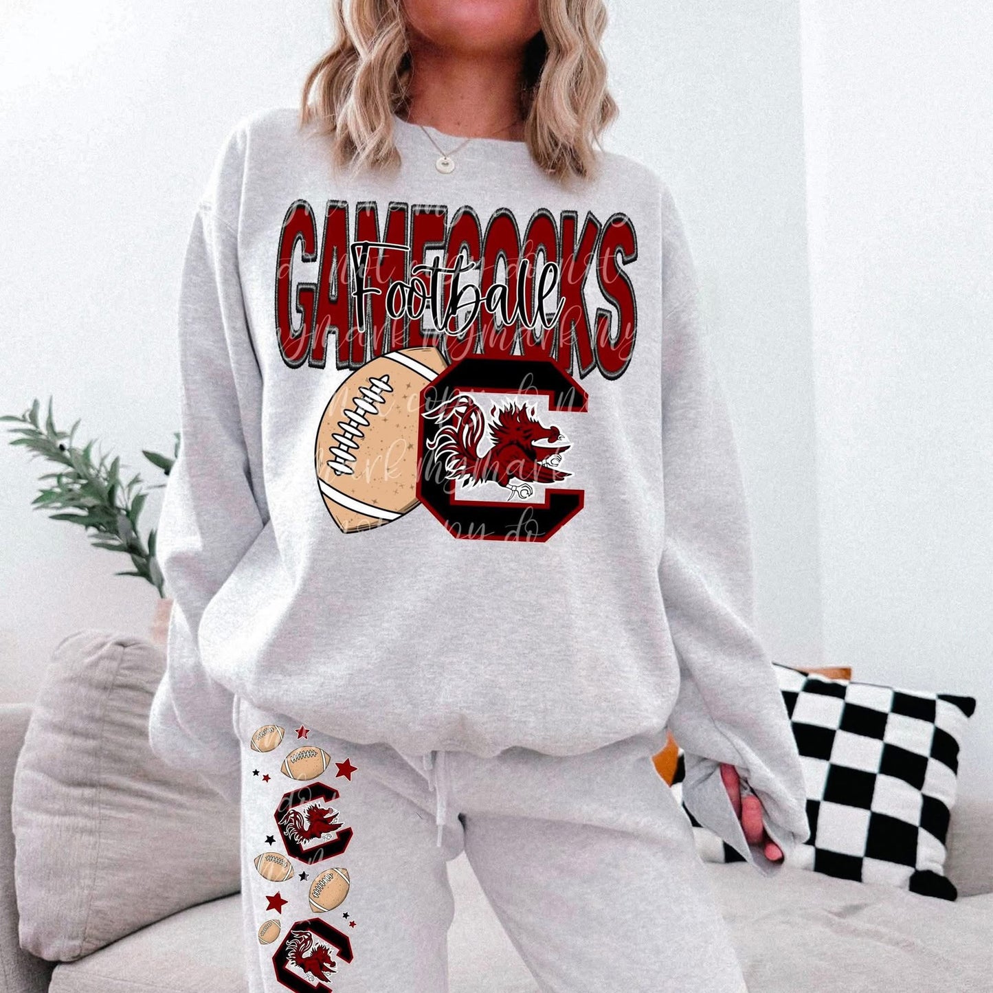 Gamecocks graphic open bottom sweat pants