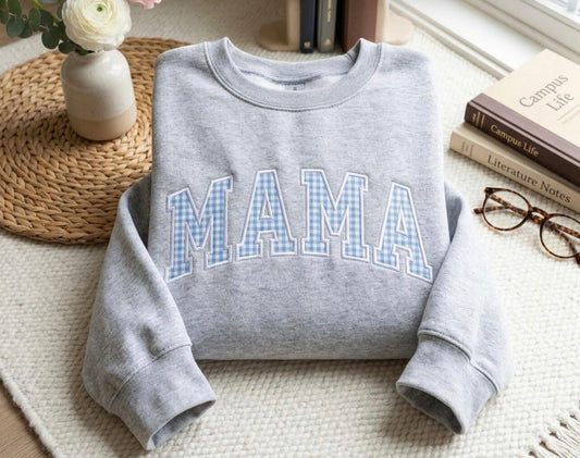 Mama Applique embroidery Crewneck