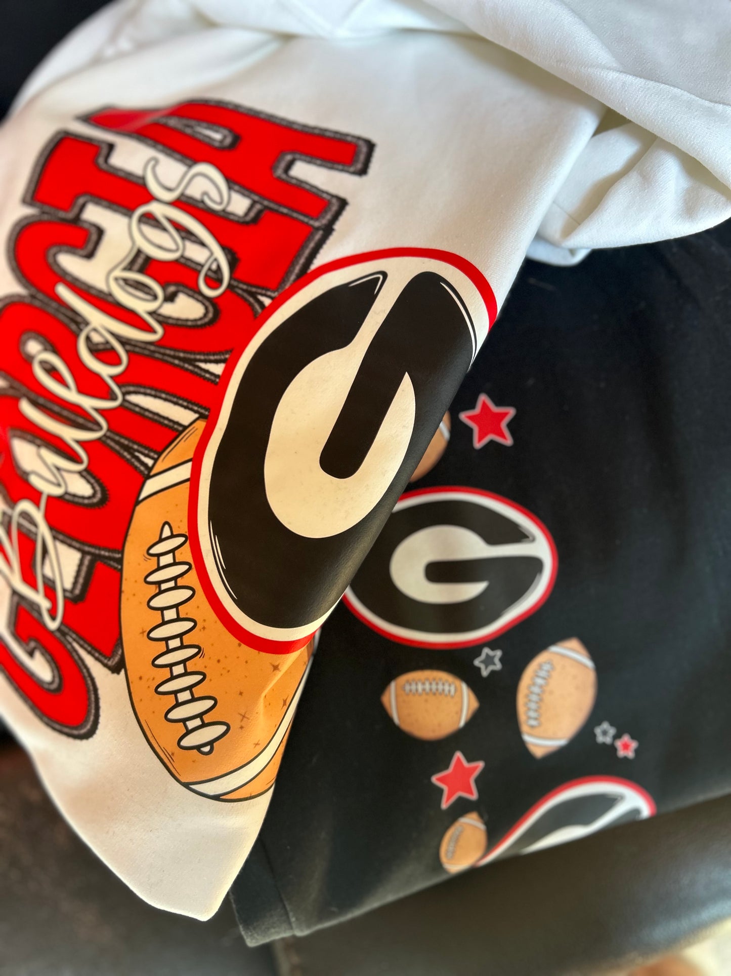 Georgia football  graphic open bottom sweat pants