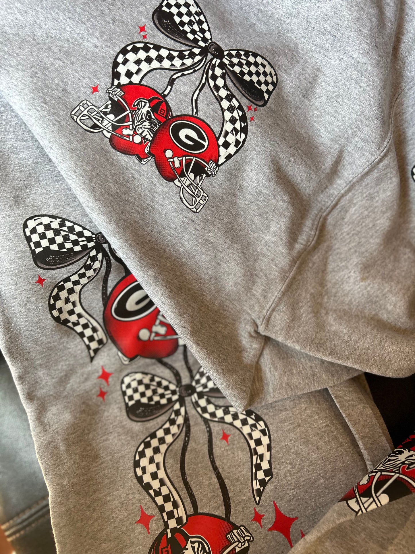 Georgia cherry  graphic open bottom sweat pants