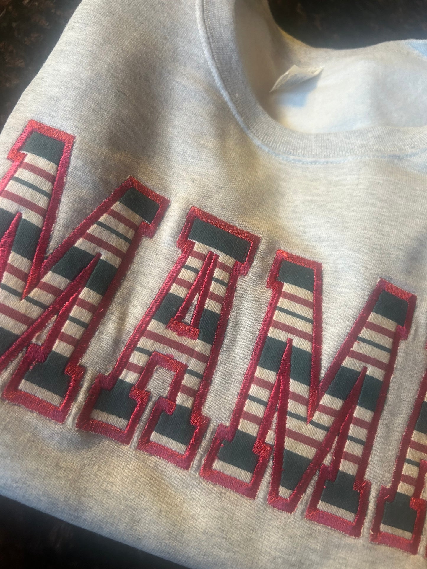 Mama Applique Baby Blanket Crewneck