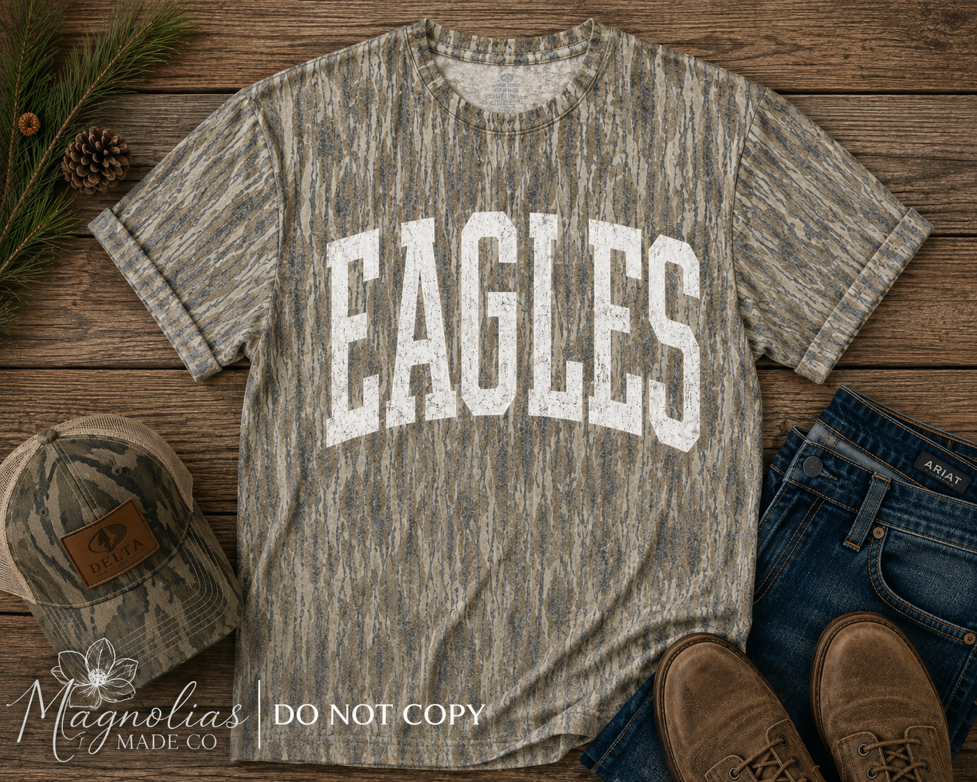 Eagles Camo Spirit wear t-shirt